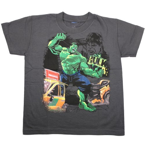  THE INCREDIBLE HULK "HULK OUT" Licensed Charcoal Juvy Tee