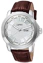 Esprit Herren Lederbanduhr MOON RAY WHITE BROWN A.ES101851007