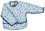 Frenchie Mini Couture Long Sleeve Large Waterproof Coverall with Flip Over Pocket, Boy
