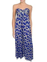 Strapless Chiffon/Metallic/Polyester/Silk Full Length Embroidered Ruched Sheer Evening Dress/Jumpsuit 