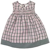 plaid smocked jumper(prwdr pink 12mos)