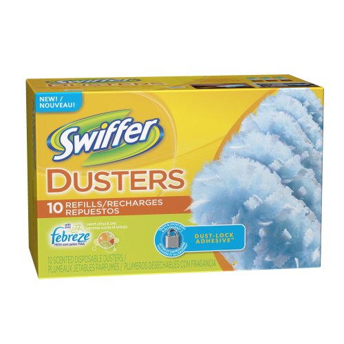 Swiffer Dusters Disposable Cleaning Dusters Refills, Febreze Sweet Citrus and Zest Scent, 10-Count (Pack of 3) (Packaging May Vary)