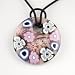 Purple Millefiori Murano Glass Pendant - Daisy Purple Style1