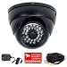 VideoSecu 700TVL Day Night IR Outdoor Security Camera 1/3" SONY Effio CCD Vandalproof CCTV Camera for DVR Home Surveillance System with Camera Power Supply and Extension Cable 1OE