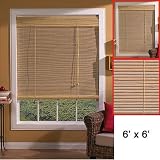 Imperial Bamboo-Window Covering-6'x6'-Natural (Natural) (6'W x 6'H x 1D)