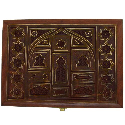 Gifts Items for Girls - Handmade Wood Boxes for Jewelry in Indian Style