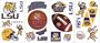 RoomMates RMK1106SCS Louisiana State University Peel & Stick Wall Decals