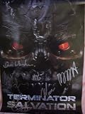 Terminator Salvation cast autographed movie poster (Moon Bloodgood, Common, Bryce Dallas Howard, McG, Sam Worthington, Anton Yelchin)