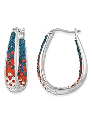 Sterling Silver Swarovski Elements Denver Spirit Earrings