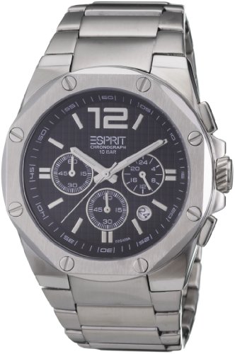 Esprit Herrenuhr octo chrono silver black A.ES102541005 Preisvergleich
