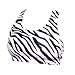 Novelty Zebra Print Black and White Sports Bra, cotton spandex jersey cotton, imprintable,