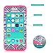 iPhone 5C Case,iPhone 5C Elephant case,TOPSKY(TM) Thailand Elephant Tribe Pattern 3 Layer Heavy Duty High Impact Hybrid Case For iPhone 5C,with Screen Protector and Stylus,(5CKKDX,Hot Pink)