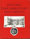 Historic parliamentary documents in the Palace of Westminster