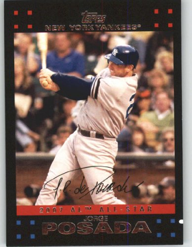 2007 Topps Update #265 Jorge Posada - New York Yankees (All-Star) (Baseball Cards)