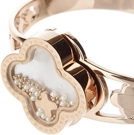 Shuante 316l Anti-allergy Stainless Steel Shell + White Diamond + Pearl Herb Bracelets