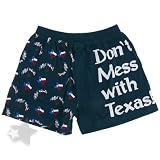 Don't Mess with Texas Boxer Shorts for Men (Medium Only)