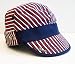 Gucci Cotton Military Hat with blue/red/blue Signature Web, Unisex Cap photo