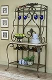 Angelina Bakers Rack (Antique Bronze) (76"H x 22"W x 42"D)