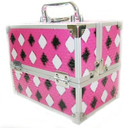 St Tropex Pink Diamond Locking Beauty Case with Trays by Arustino