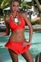 Women's Swimsuit Separate by Blue Sky Swimwear Red Sonic: Flirt skirt: Swimsuit Sold Separately