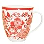 Churchill China Cath Kidston Crush Mug, Stencil Flower Design, Red