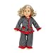 Black White Polka Dot with Red Trim 2pc Pajama Set -- Fits 18" American Girl Doll