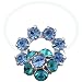 Pugster Round Blue Flower Studded Toe Ring