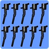 New Ignition Coil Set (10) 1999 2000 2001 2002 2003 FORD F-350 SUPER DUTY V10-6.8L GDG508
