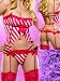 Candy Cane Cami Garter Set Christmas Lingerie