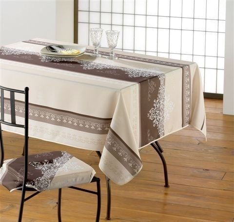 Nappe anti tache rectangulaire 150x240 cm Manosque camel - NEUF