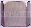 UniFlame S-1328 3 Panel Antique Copper Fireplace Screen