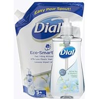 Dial White Tea & Vitamin E Antibacterial Hand Soap 40Oz Bag Refill with 7.5 Oz Pump