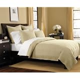 Classic Cotton Sateen Quilt Coverlet, Full Queen, Ivory by Victorian Collections