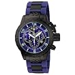 Invicta Men's 6682 Corduba Collection Chronograph Blue Polyurethane and Black Steel Watch