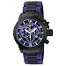 Invicta Men's 6682 Corduba Collection Chronograph Blue Polyurethane and Black Steel Watch