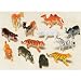 Wild Jungle Animals Toy Figures, Pack of 5 Assorted