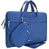 Laptop Briefcase Bag, Evecase 13 -13.3 Inch Waterproof Tablet/Laptop Sleeve Carrying Briefcase Bag with Handle + Accessories Case and Mouse Pad - Blue