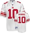 Eli Manning Jersey: Reebok White Replica #10 New York Giants Jersey