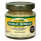 Chez Jane Garlic Spread, Mustard, 4-Ounce Jars (Pack of 6)