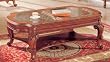 French Provincial Glass Coffee Table By Coaster Furniture