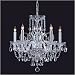 Crystorama Traditional Crystal 1005-CH-CL-MWP Majestic Wood Polished Crystal Chandelier
