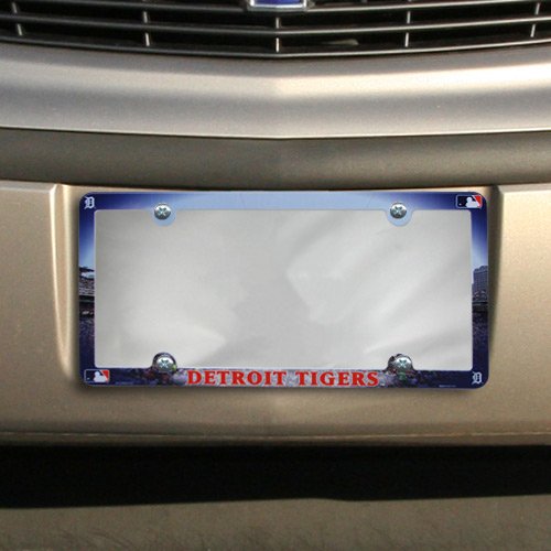 MLB Detroit Tigers Full Color License Plate Frame, Team Color, One Size