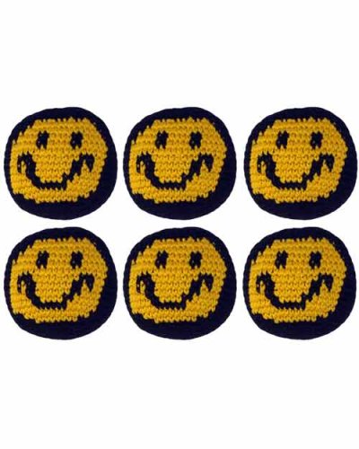 Set of 6 Hacky Sacks - Happy Face