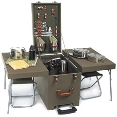Picknick-Box, Holz, Trolley, Geschirr, St�hle uvm.