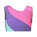 One-piece Rainbow Stripes Ballet Tutu Dancing Athletic Leotard for Little Girl
