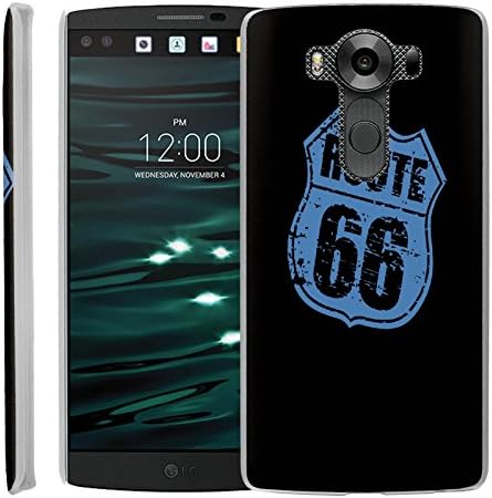 CaseAVE [SLIM FIT] Shock-Absorption Bumper [1PCS] Durable Anti-Fingerprint Back Bumper Case [ Route 66 ] for LG V10