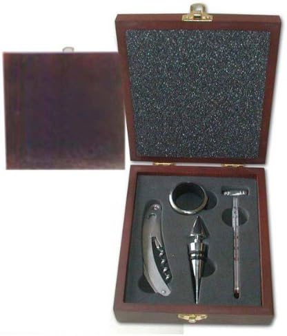 Ruda Overseas 384 Wine Set x 4 Wood Box Dark