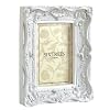 Shabby Chic Style Very Ornate White Photo Frame for a 6"x4" (150x100mm) Picture