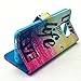 S6 Case, Galaxy S6 Wallet Case, Tradekmk(TM) Brand New Special Slim PU Leather Wallet Stand Protector Case Cover[Colored Drawing Pattern] For Samsung Galaxy S6 [+Stylus+Screen Protector+Cleaning Cloth]-(Series-RE)