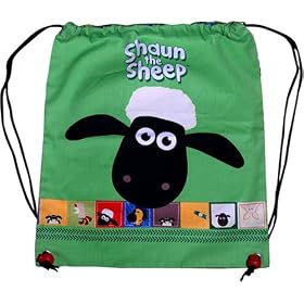 Shreds Shaun the Sheep Green Cotton Kit Bag